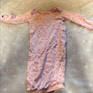 Pink Baby Sleep Gown with Star Pattern